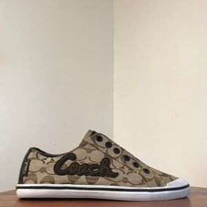 Coach Brown Print Sneaker Size 7.5B